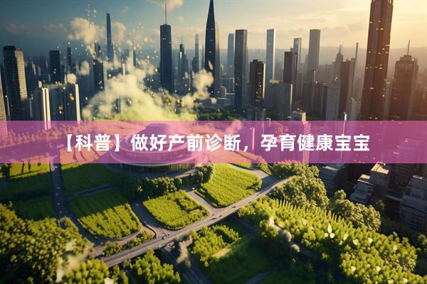 【科普】做好产前诊断，孕育健康宝宝