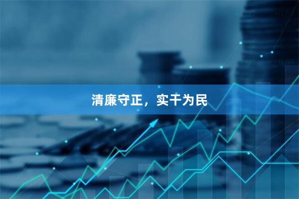清廉守正，实干为民